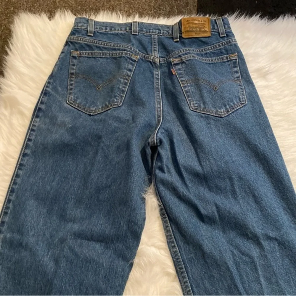 Vintage Levi’s Jeans 547 Mens 34X32 Loose‎ Fit Loose Pleated Orange Label Tab - Picture 11 of 16
